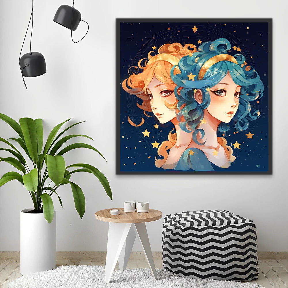 Gemini Goddesses Paint by Numbers