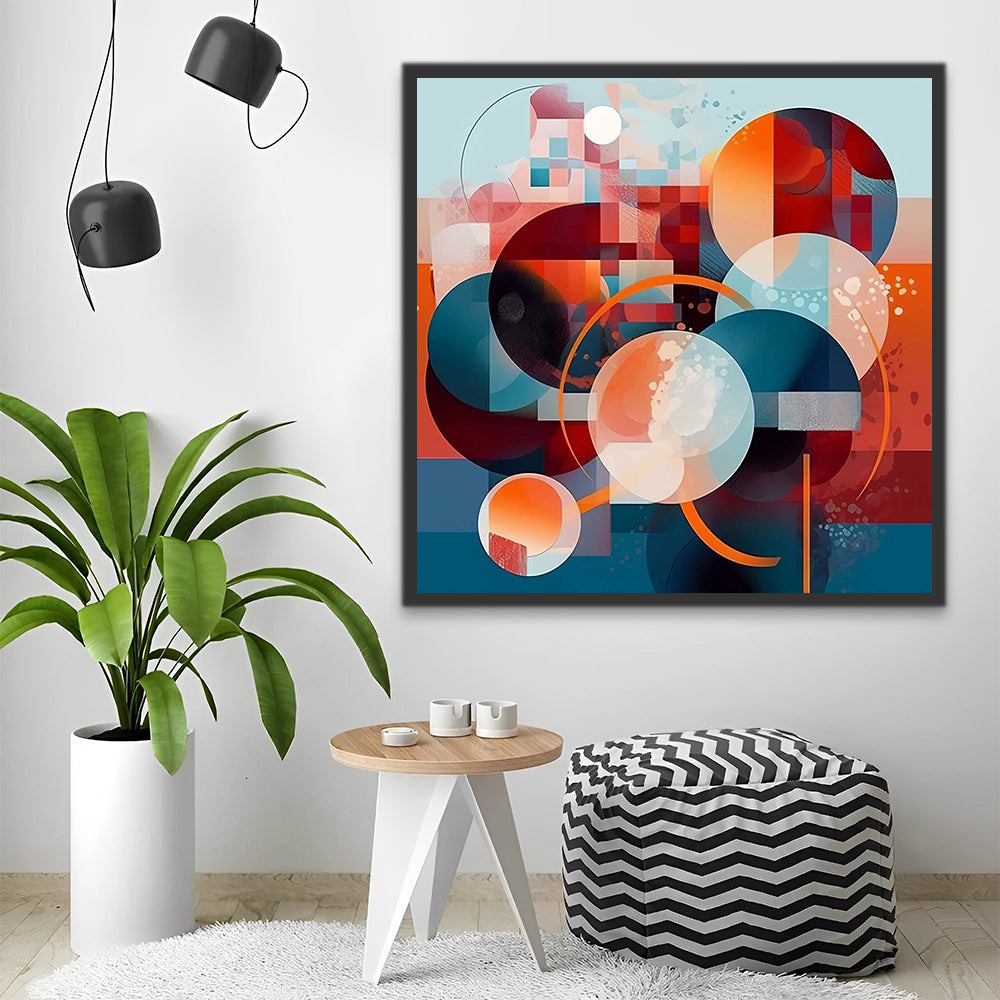 Geometric Abstract Art Paint by Numbers