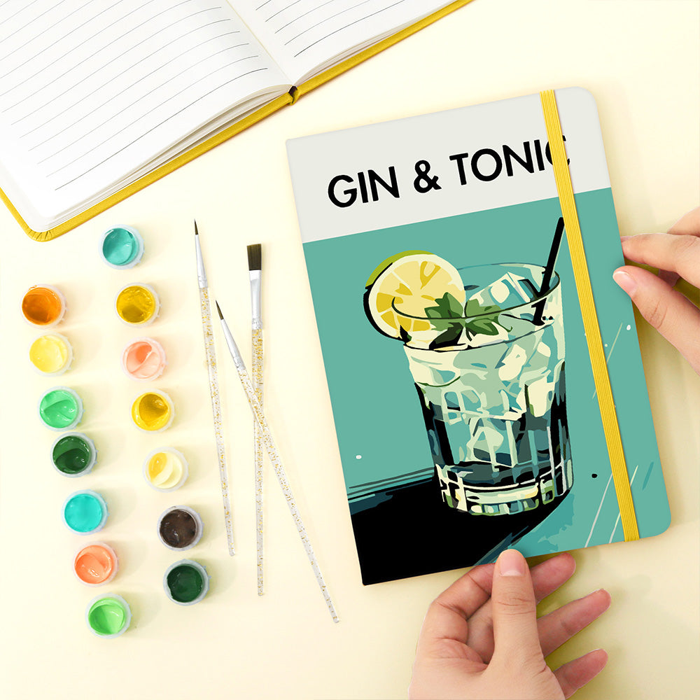 Gin Tonic Notebook Paint by Numbers