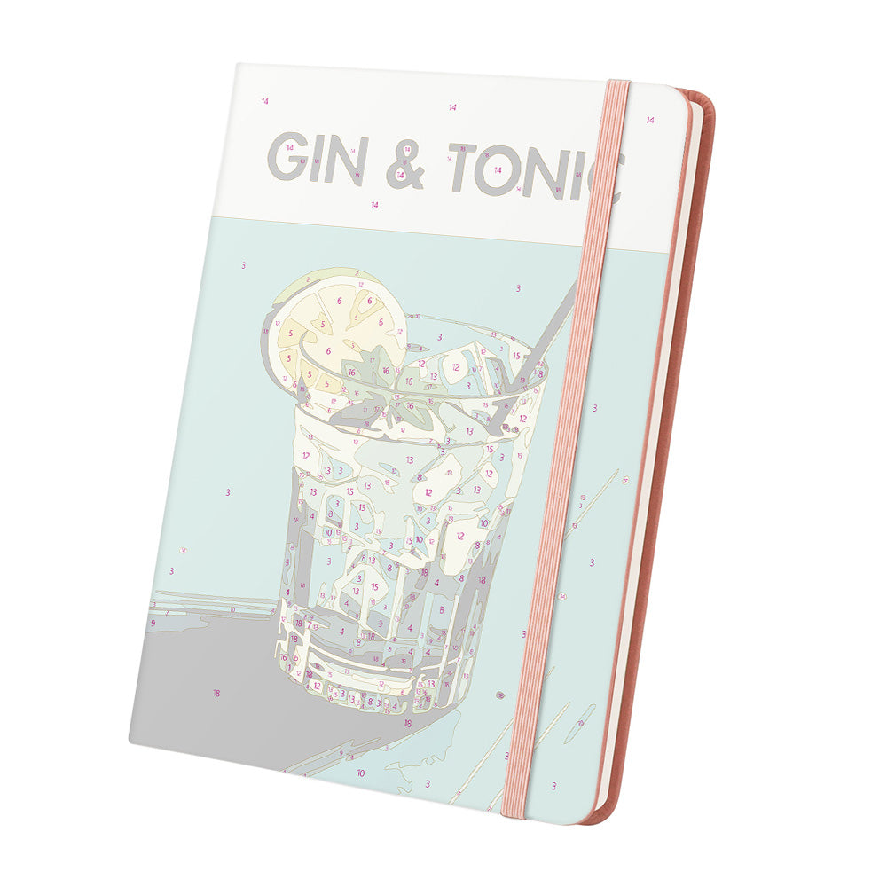 Gin Tonic Notebook Paint by Numbers