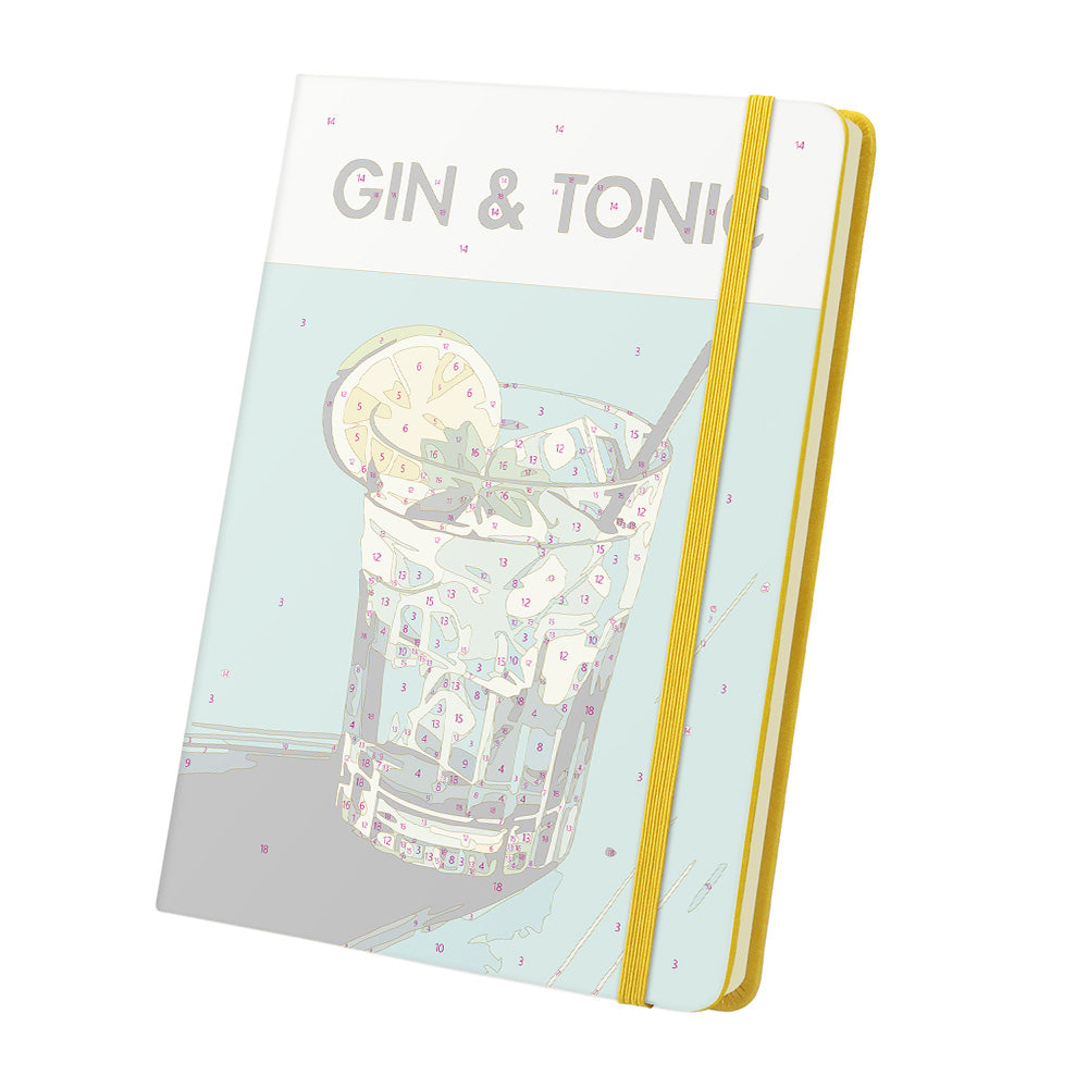Gin Tonic Notebook Paint by Numbers