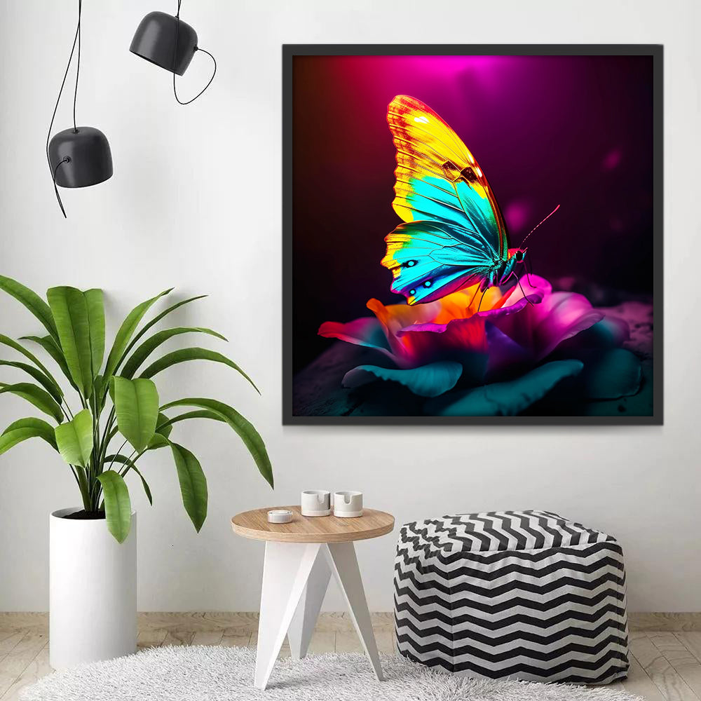 Glowing Butterfly Paint by Numbers