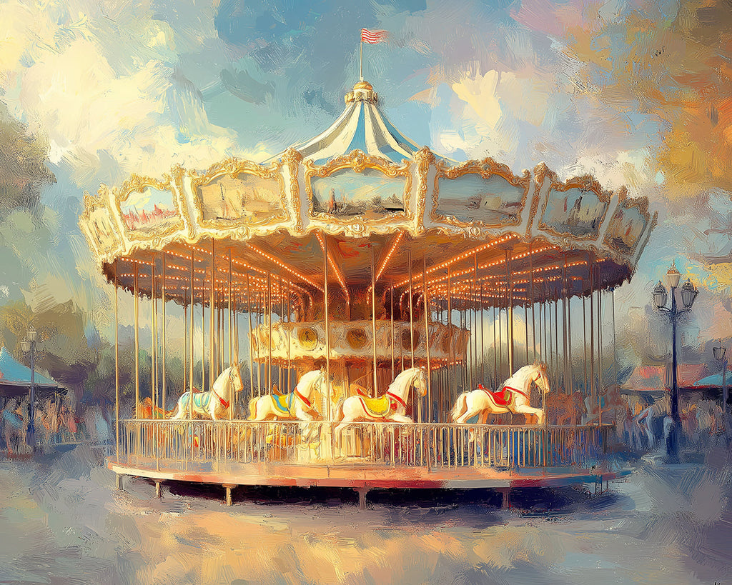 Gorgeous Carousel Paint by Numbers