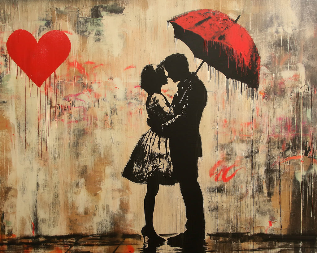 Graffiti of Couple Paint by Numbers