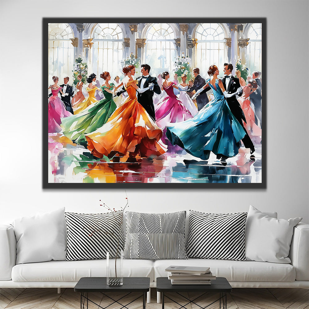Grand Ballroom Dance Party Paint by Numbers