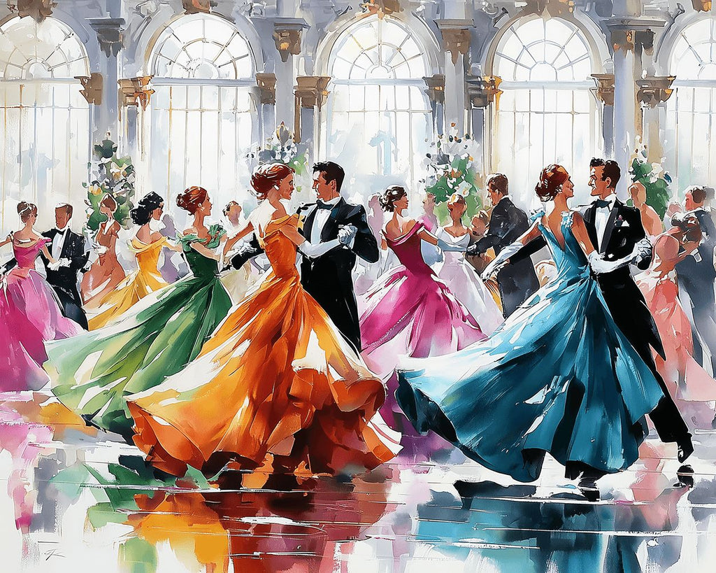 Grand Ballroom Dance Party Paint by Numbers