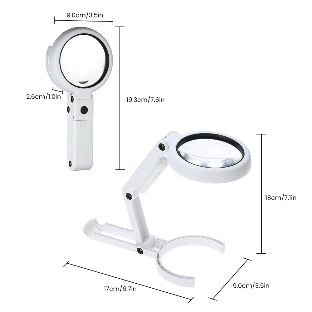 Handheld Magnifying Lamp