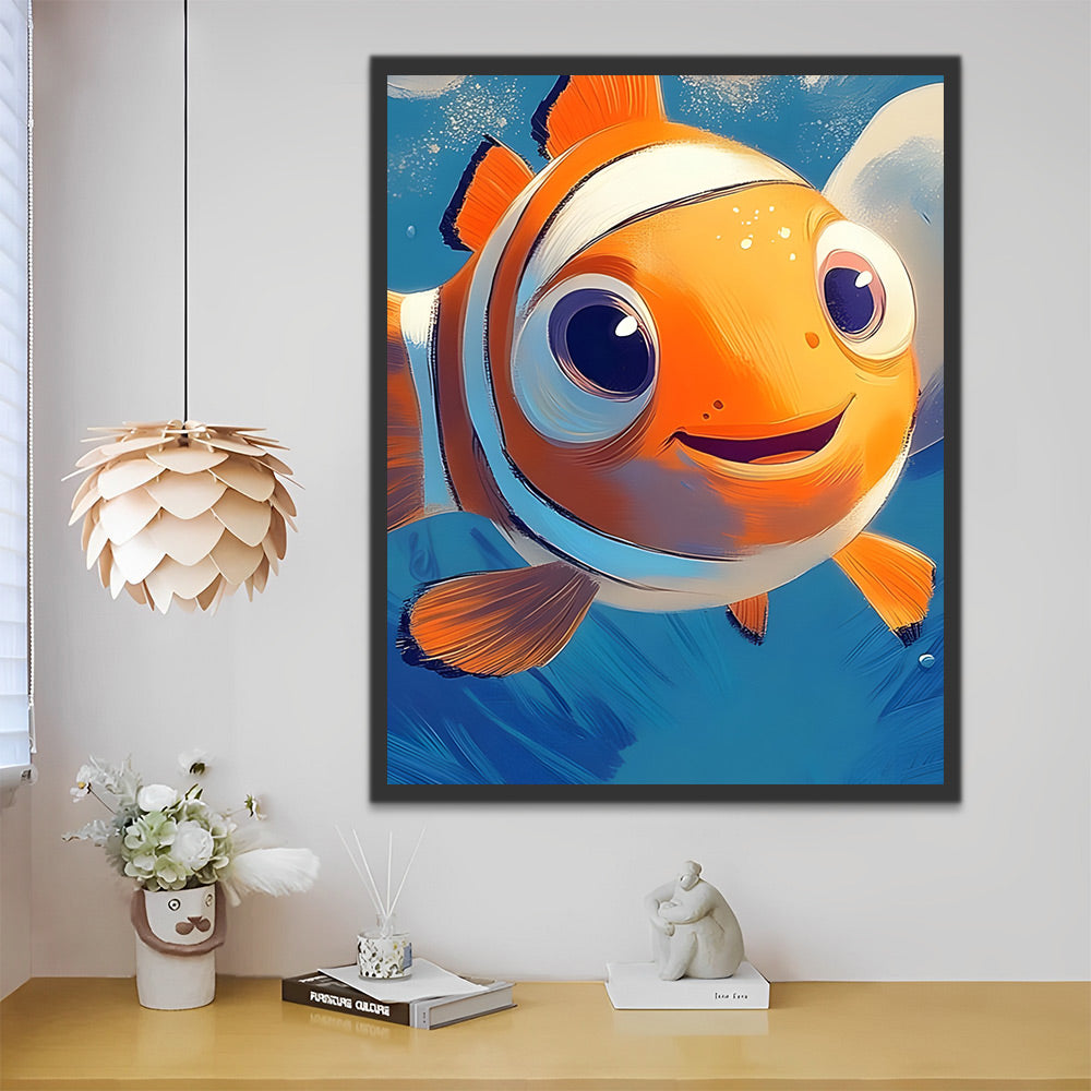 Happy Little Goldfish Paint by Numbers