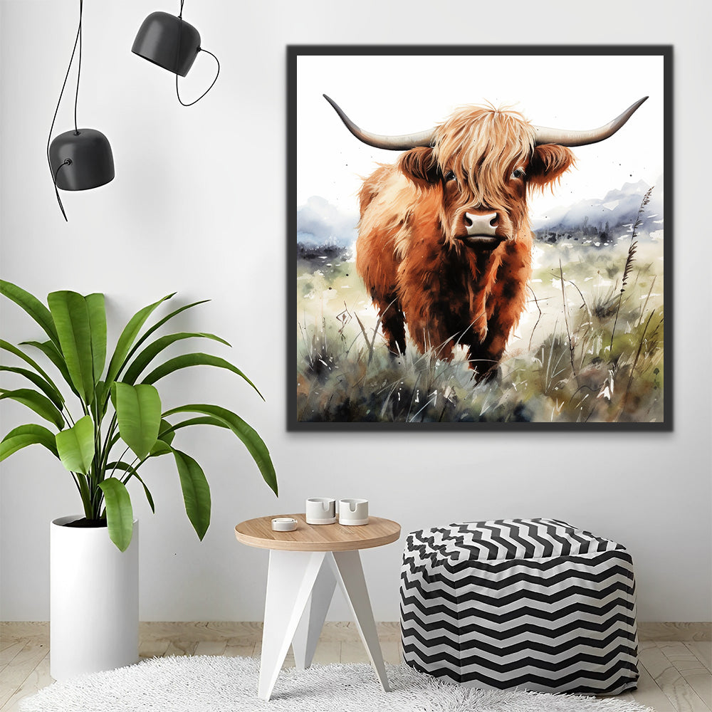 Highland Cow Paint by Numbers