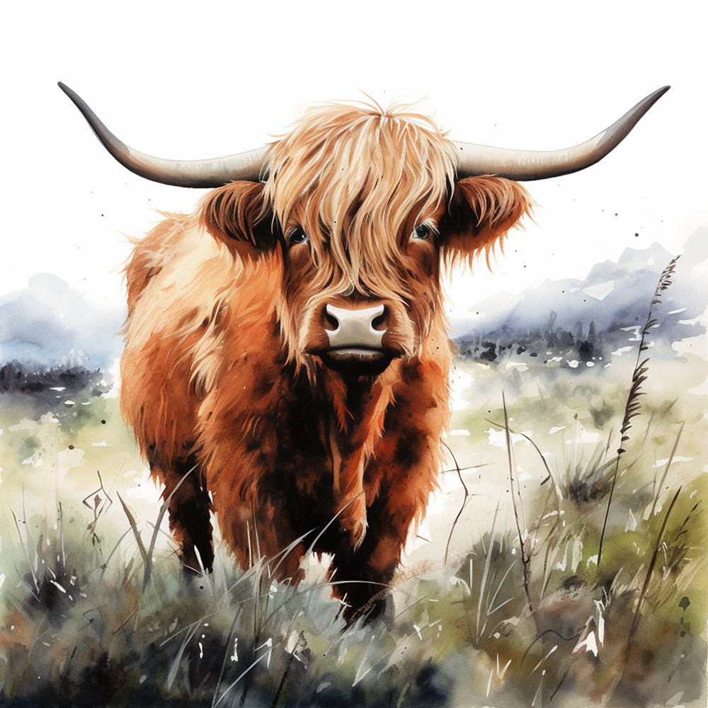 Highland Cow Paint by Numbers