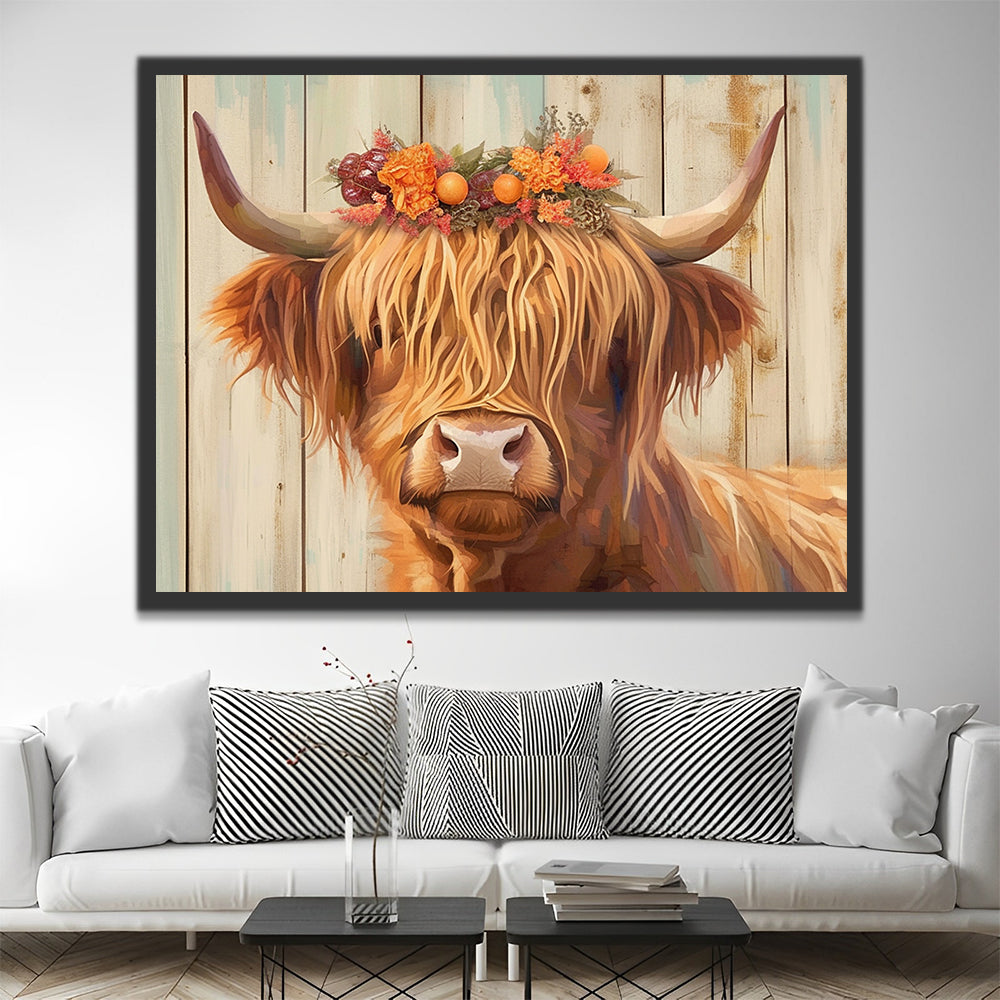 Highland Cow Paint by Numbers