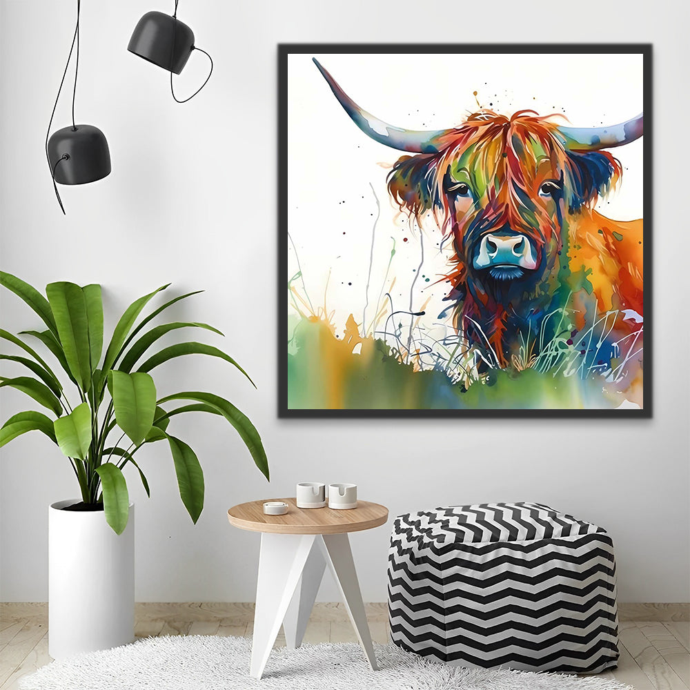 Highland Cow Paint by Numbers