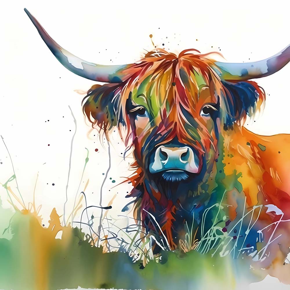 Highland Cow Paint by Numbers