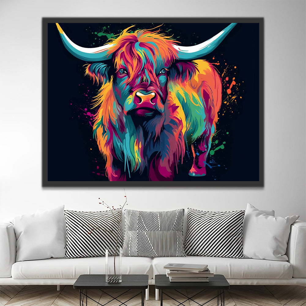 Highland Cow Paint by Numbers