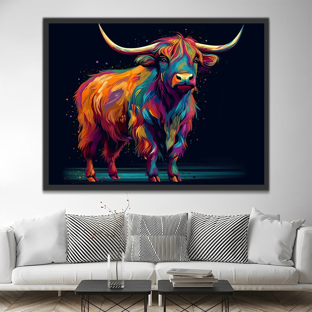 Highland Cow Paint by Numbers