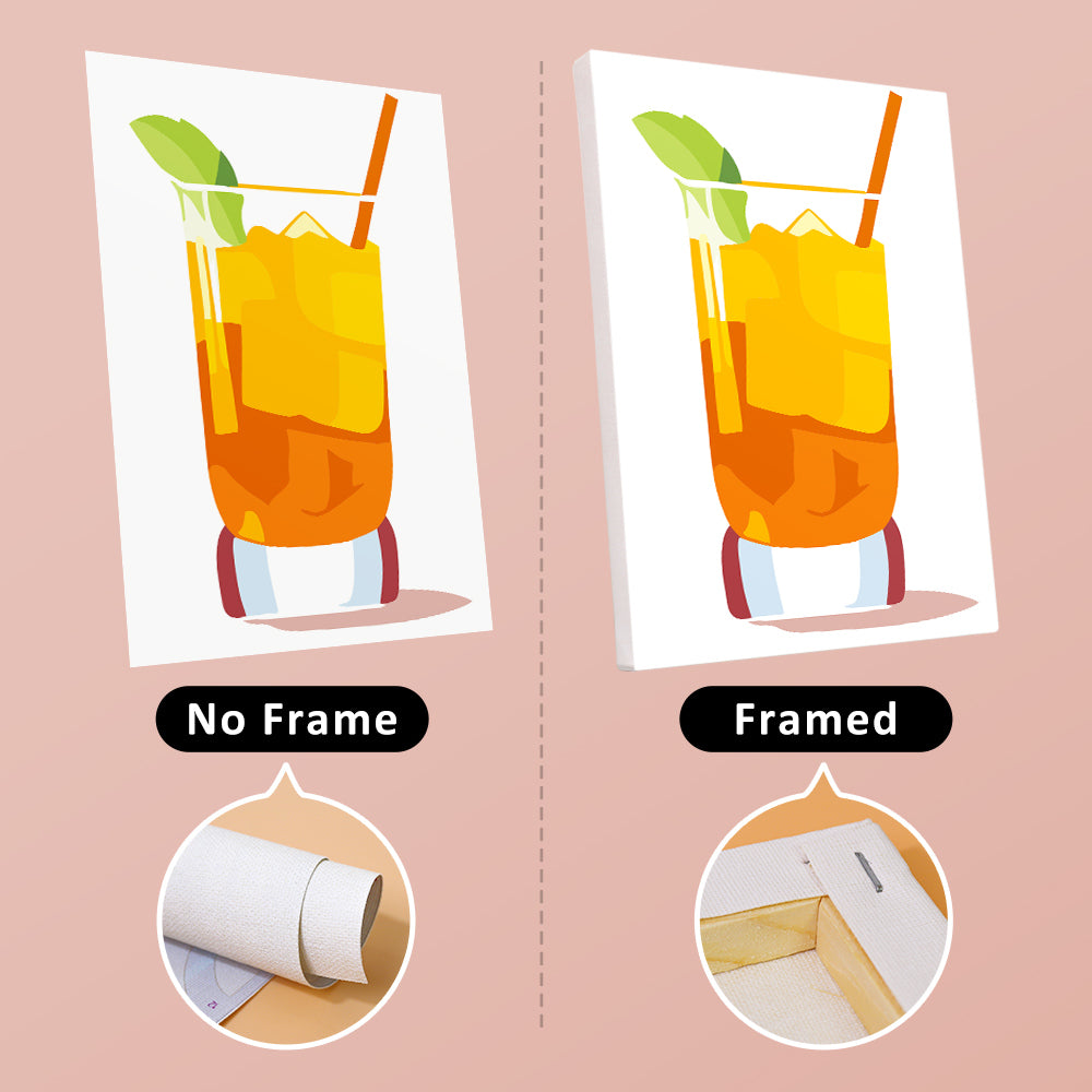 Iced Drinks 6 Pieces Mini Paint by Numbers