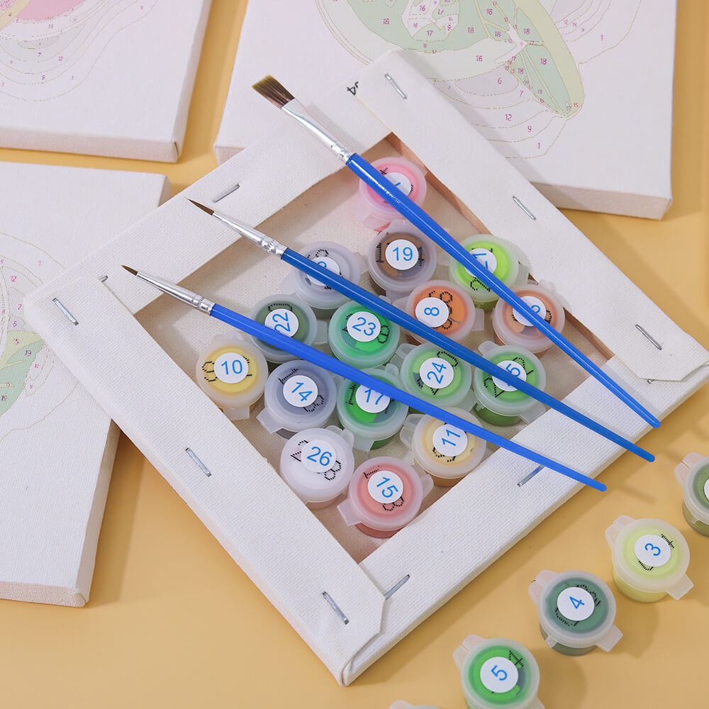 Iced Fruit Juice 6 Pieces Mini Paint by Numbers