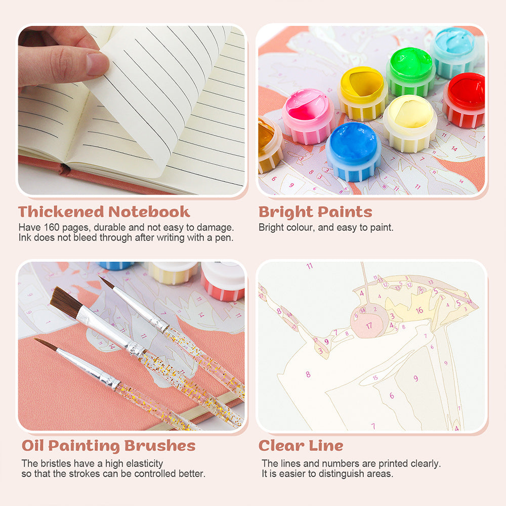 Iced Fruit Rum Notebook Paint by Numbers