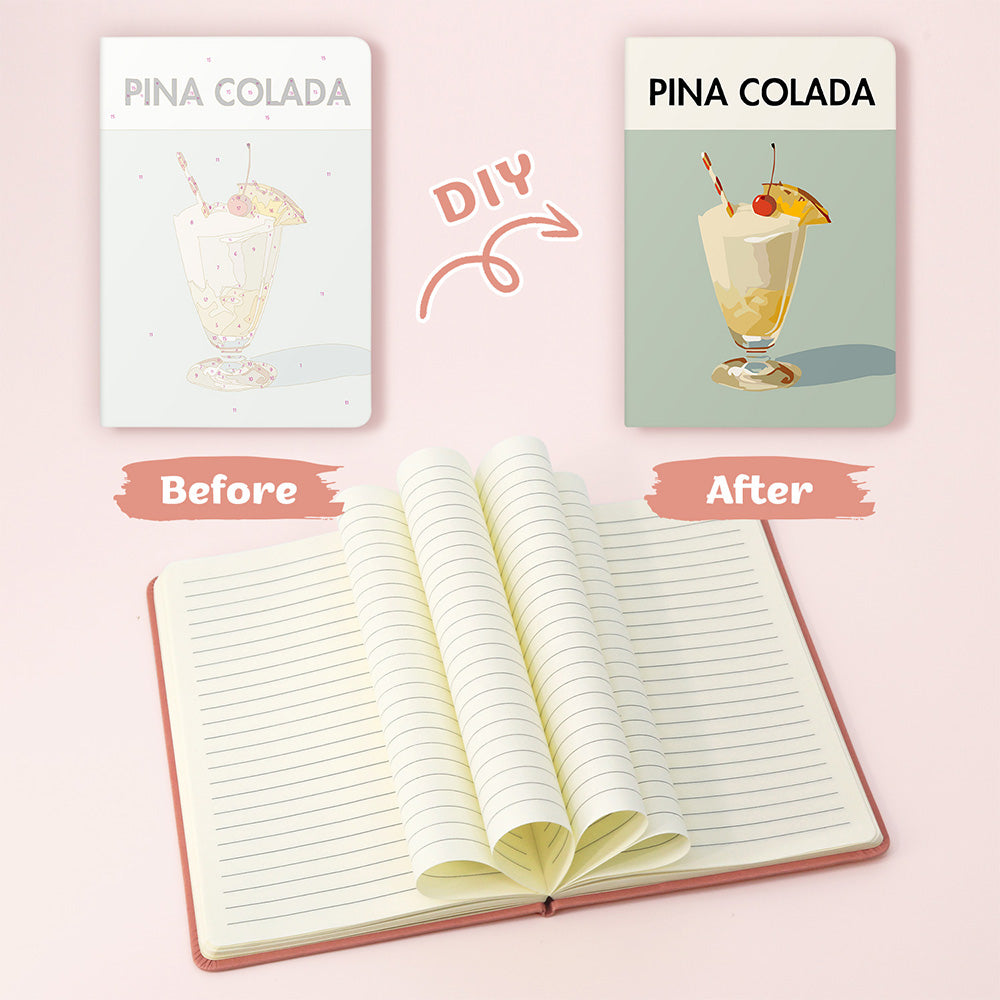 Iced Fruit Rum Notebook Paint by Numbers