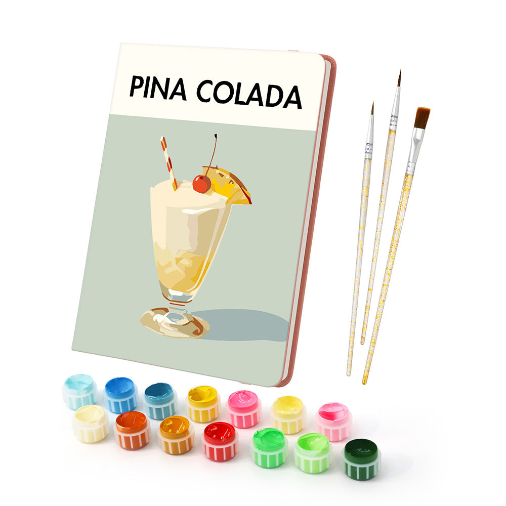 Iced Fruit Rum Notebook Paint by Numbers
