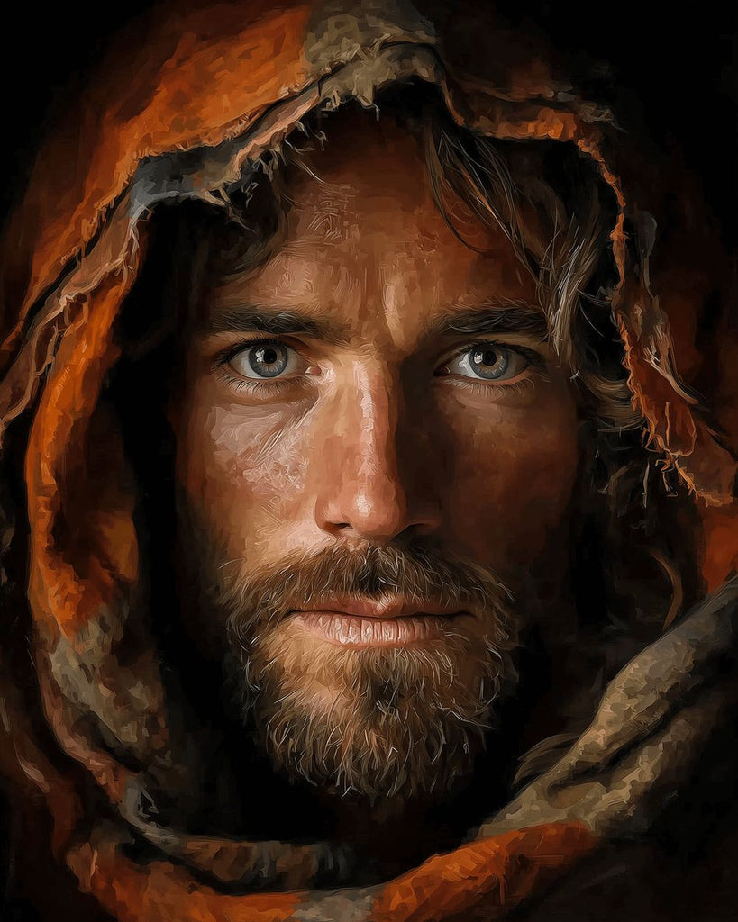 Jesus with a Steady Eye Paint by Numbers