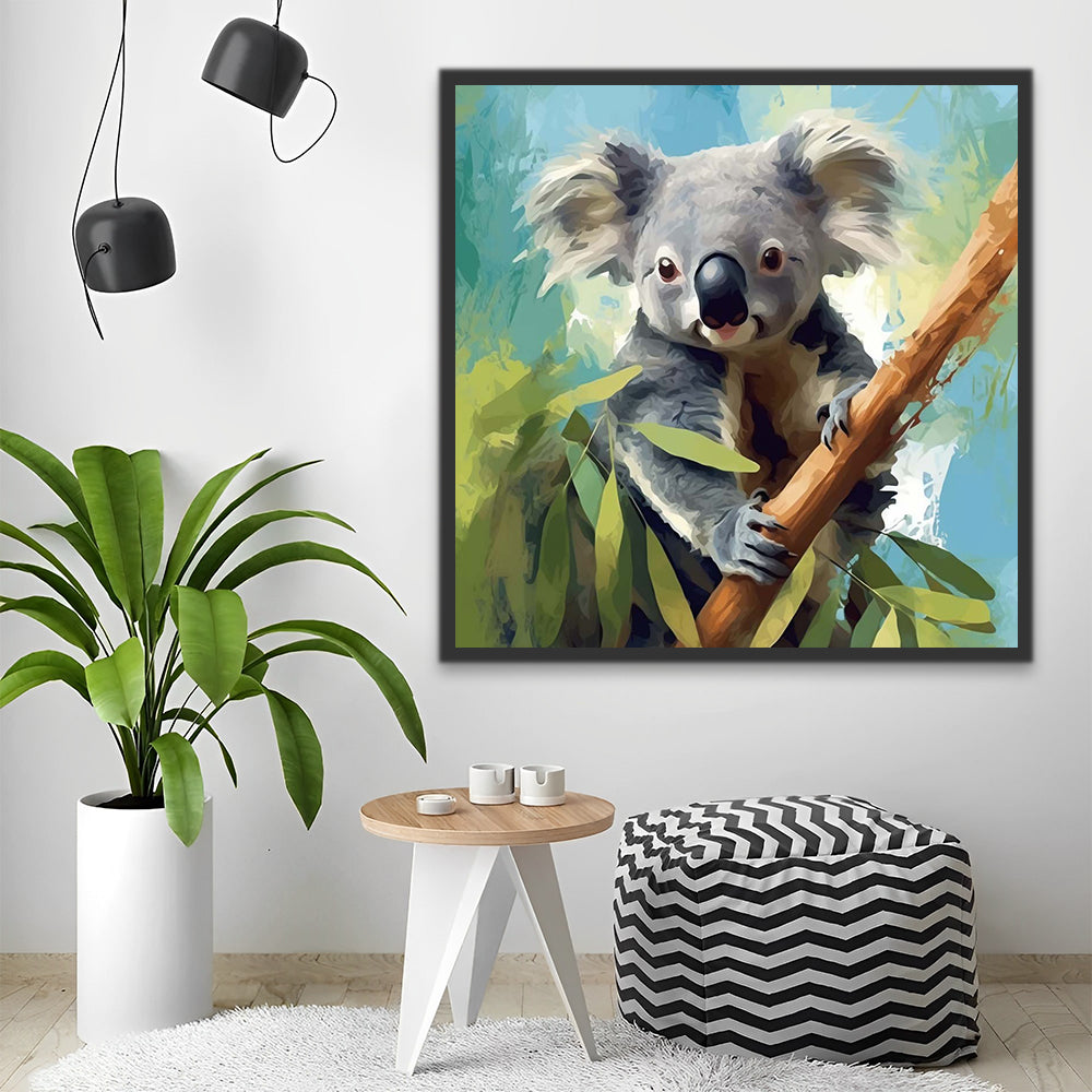 Koala on the Tree Paint by Numbers