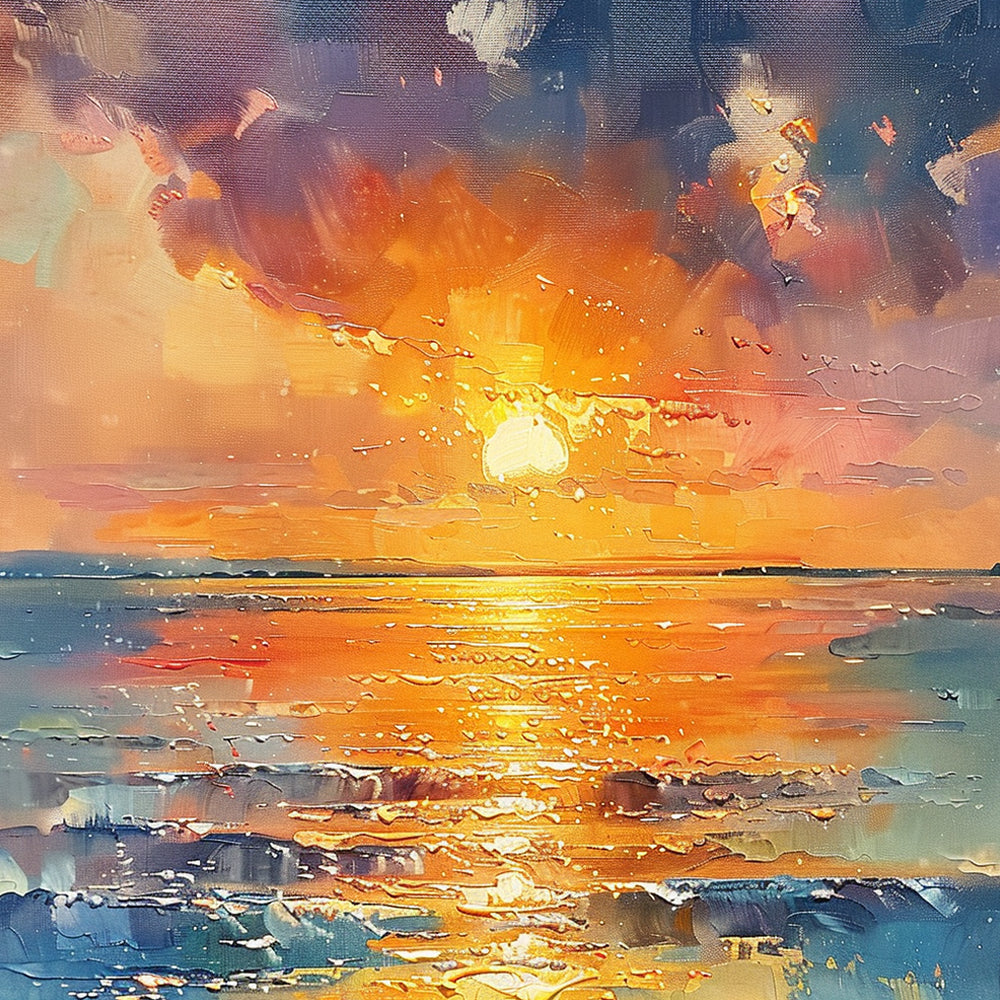 Landscape Sea Sunset Paint by Numbers