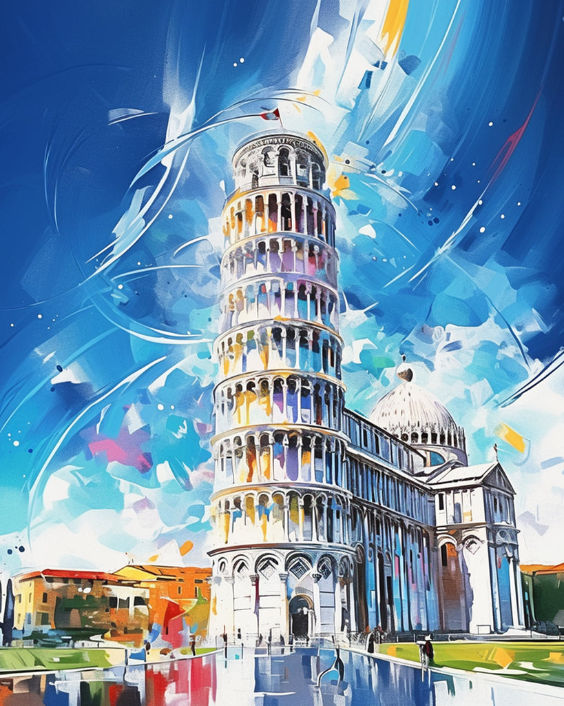 Leaning Tower of Pisa Paint by Numbers