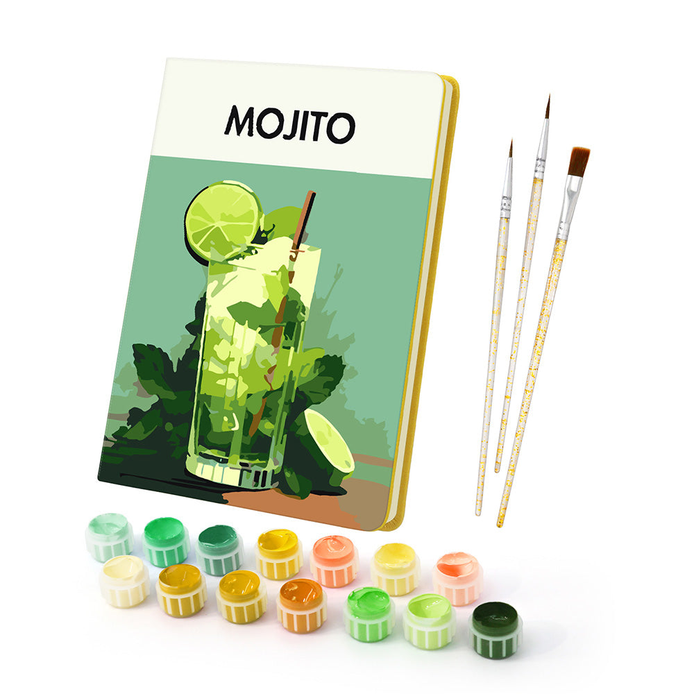 Lemon Mojito Notebook Paint by Numbers
