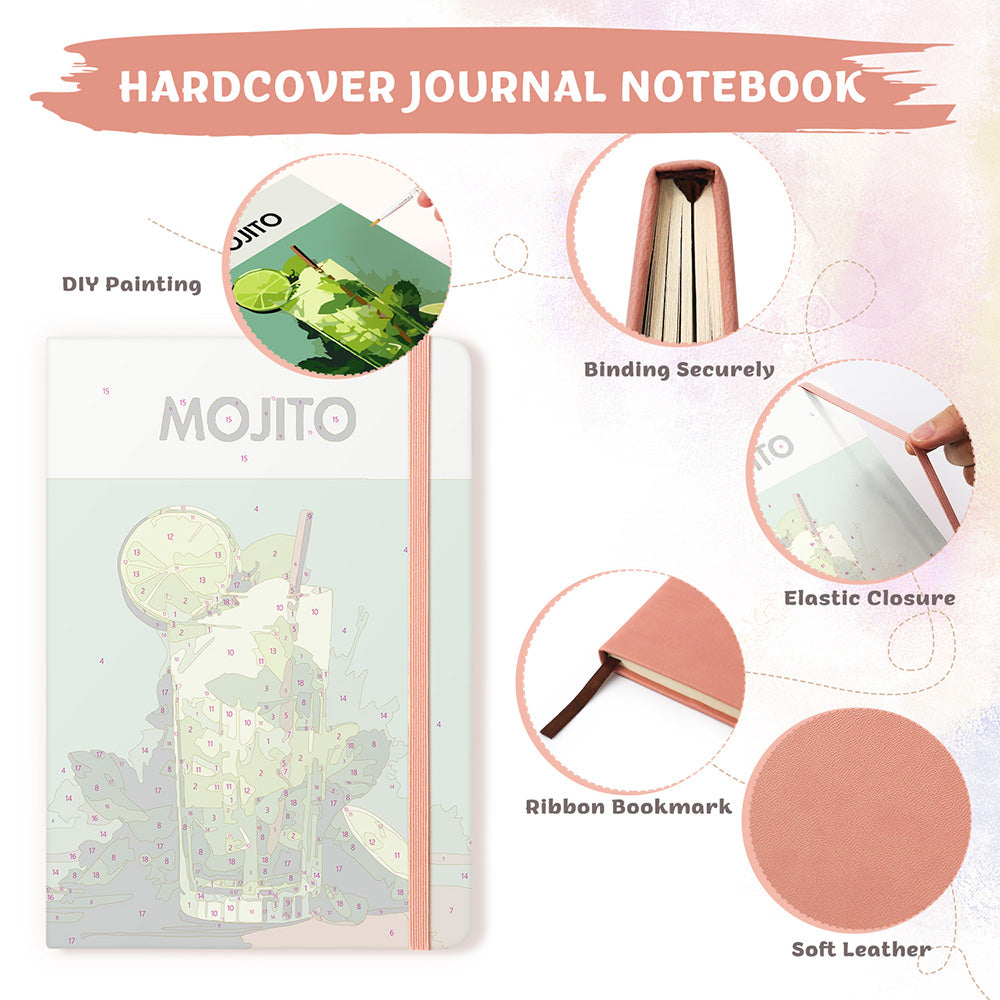 Lemon Mojito Notebook Paint by Numbers