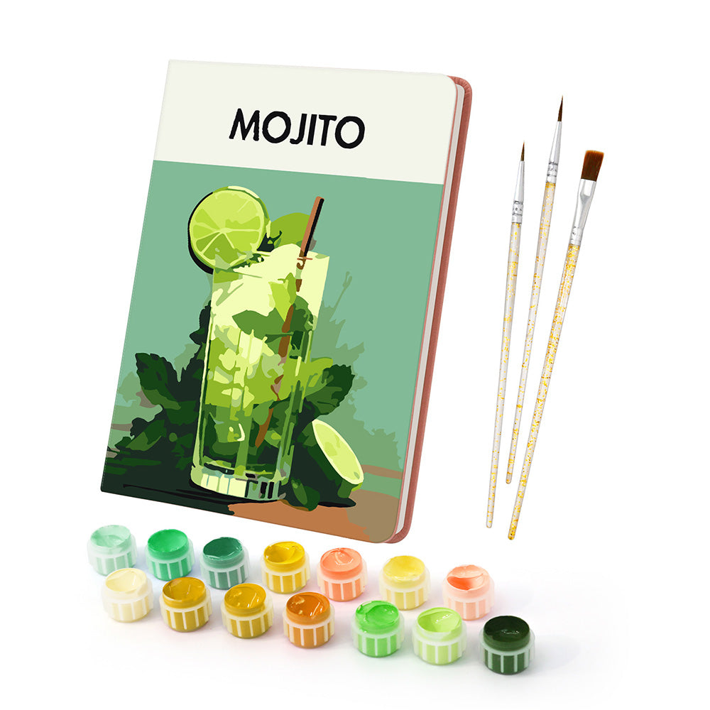 Lemon Mojito Notebook Paint by Numbers