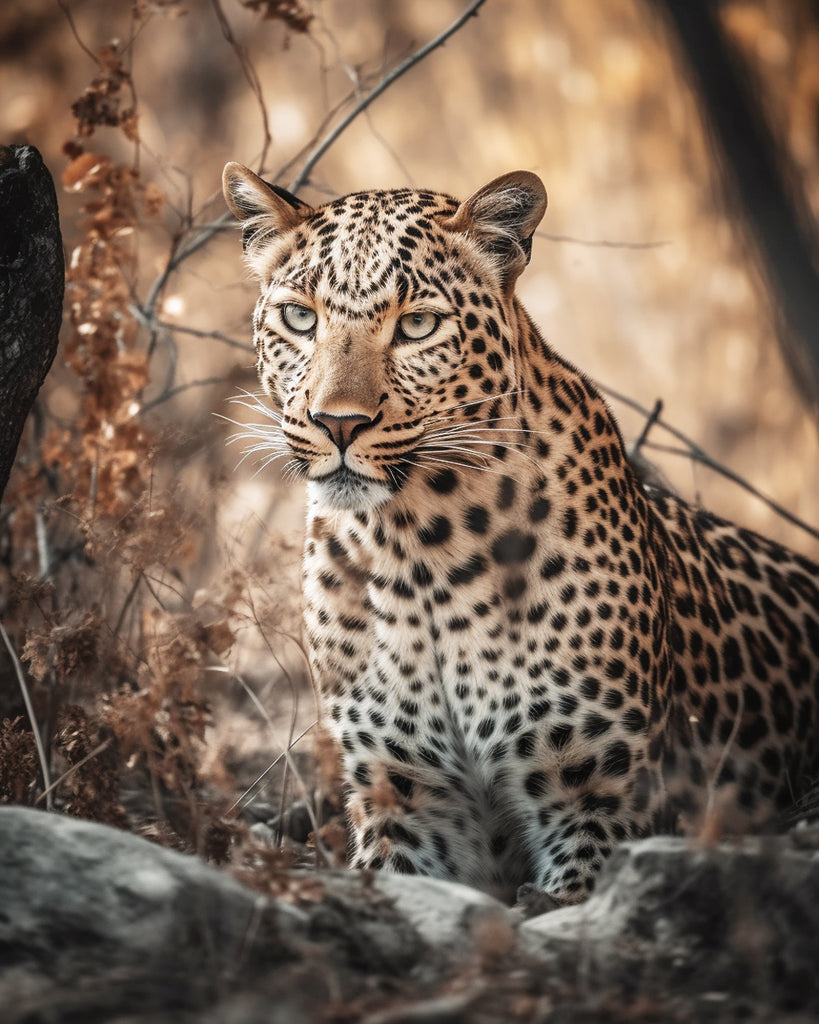 Leopard in Autumn Paint by Numbers