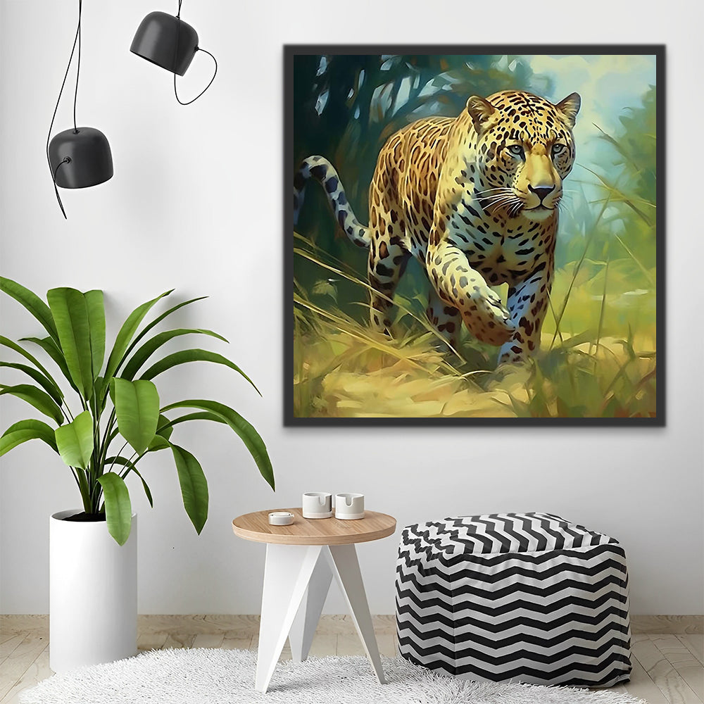 Leopard in Forest Paint by Numbers