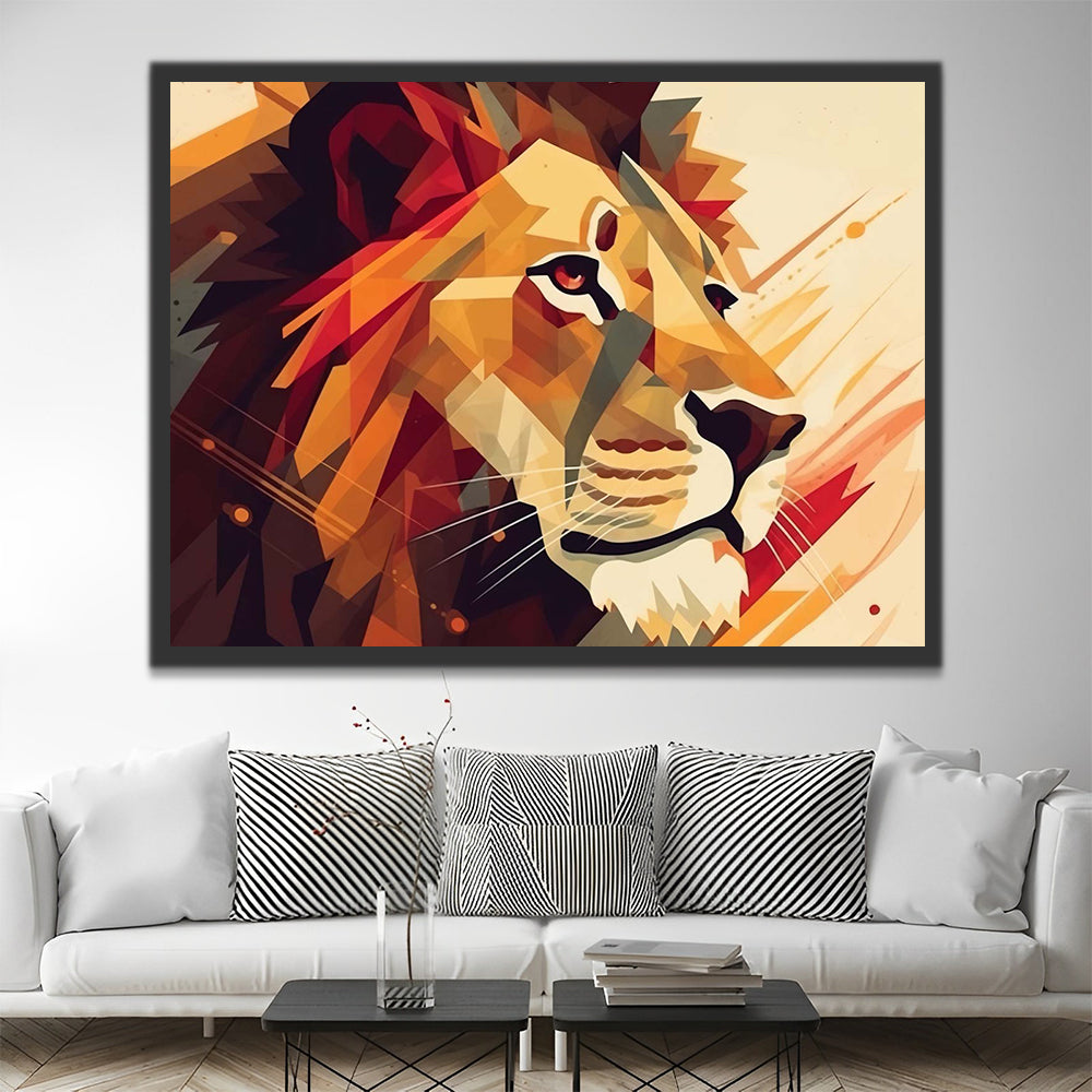 Lion Paint by Numbers