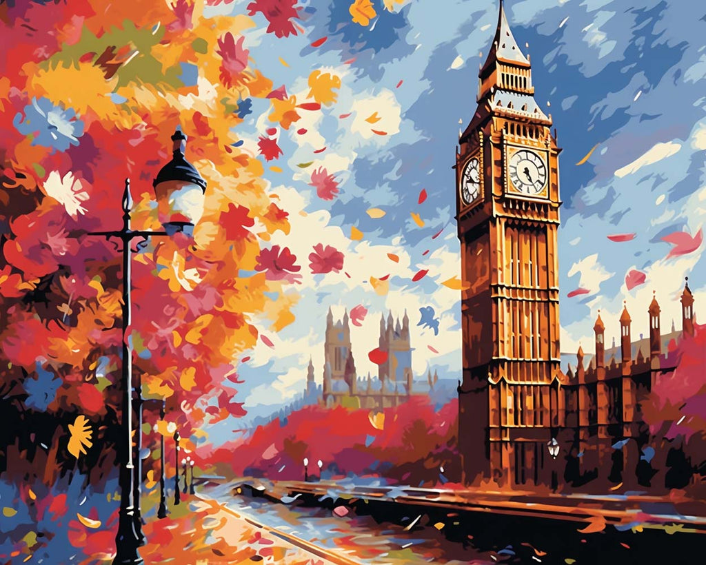 London in Autumn Paint by Numbers