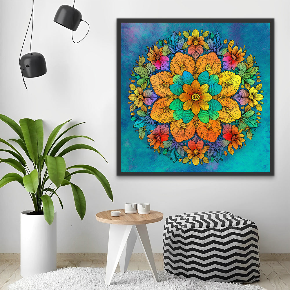 Mandala Flowers Paint by Numbers