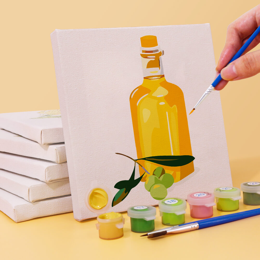 Nut Oil 6 Pieces Mini Paint by Numbers