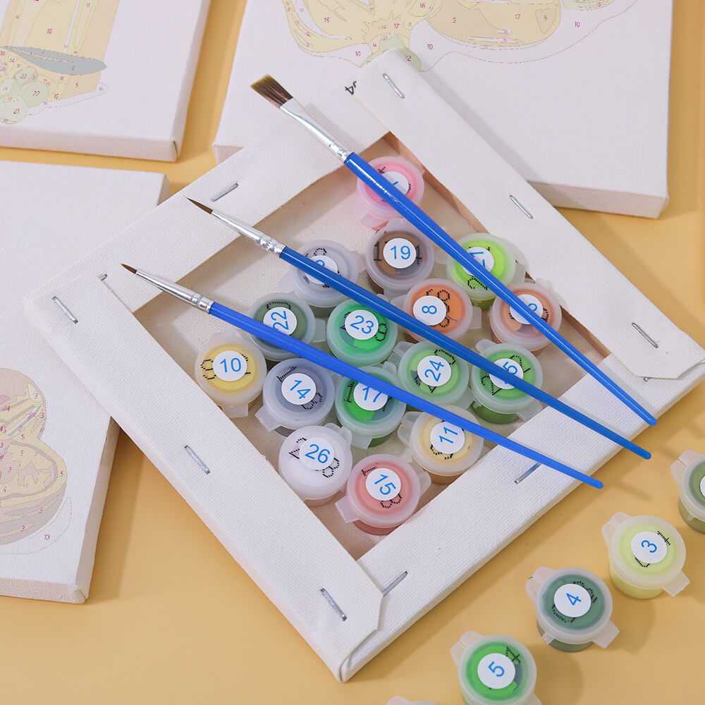 Nut Oil 6 Pieces Mini Paint by Numbers