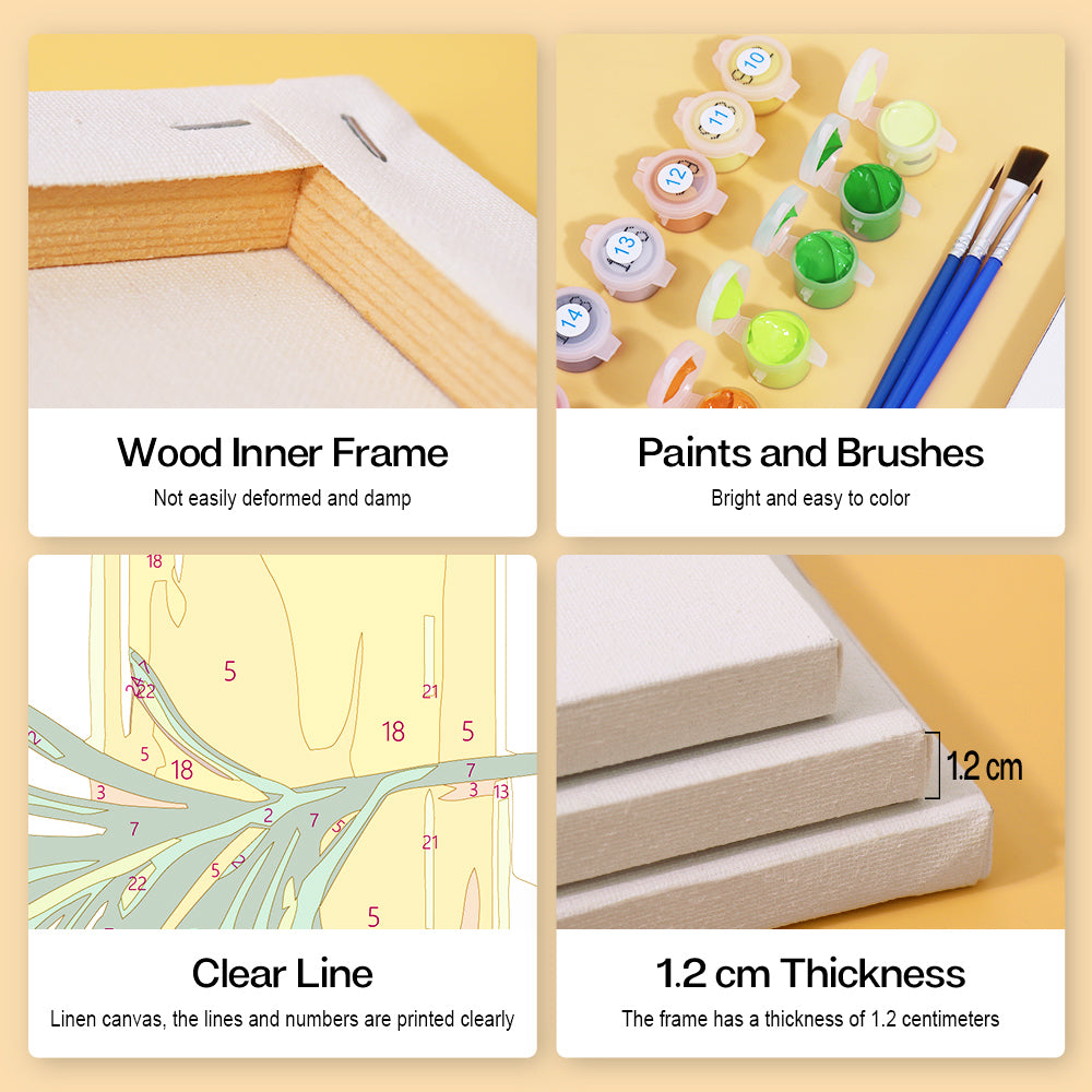 Nut Oil 6 Pieces Mini Paint by Numbers