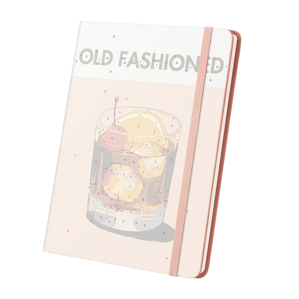 Old Fashioned Drinks Notebook Paint by Numbers