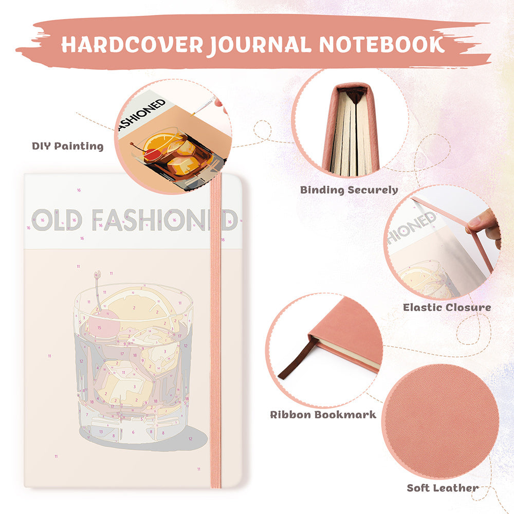 Old Fashioned Drinks Notebook Paint by Numbers