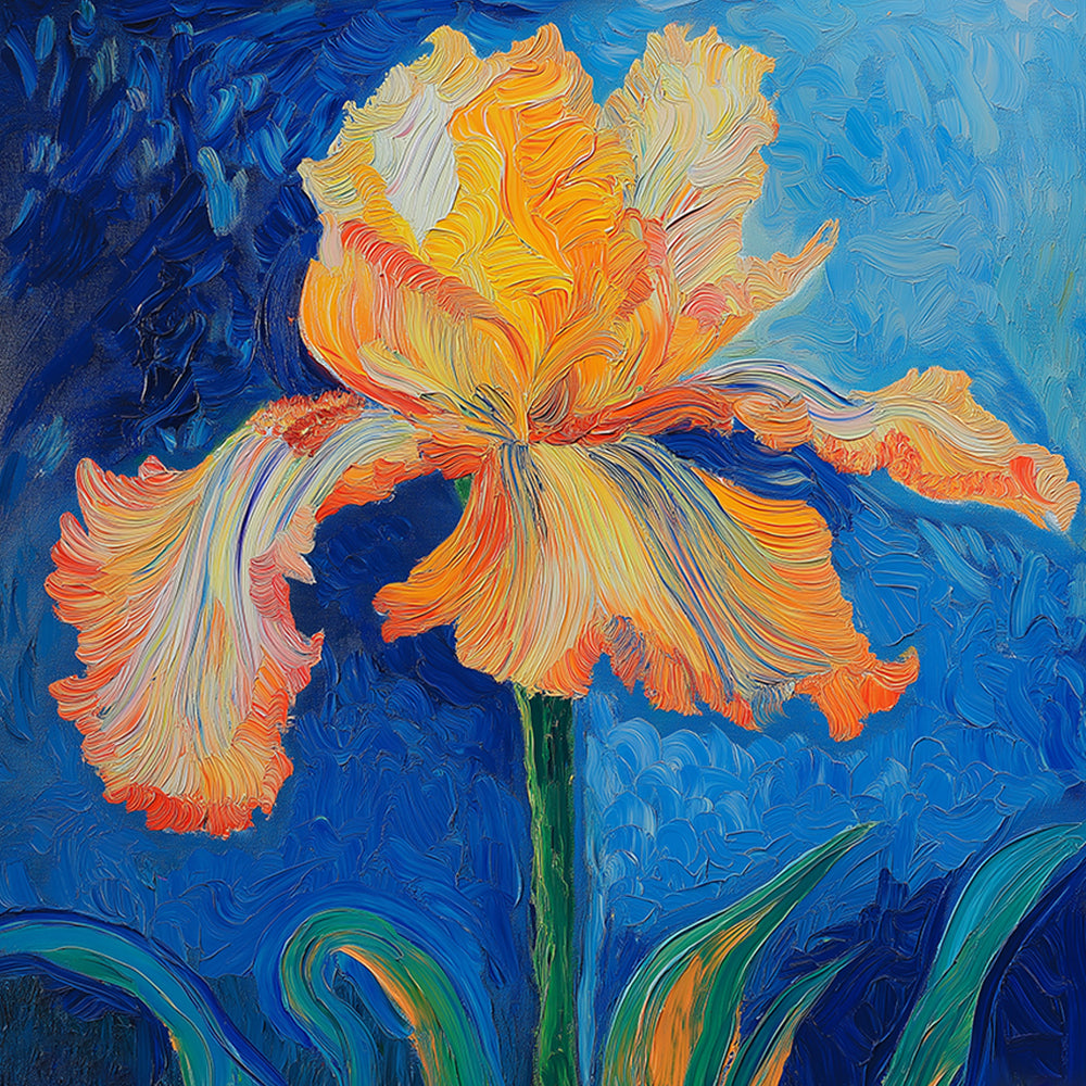 Orange Iris Mini Paint by Numbers