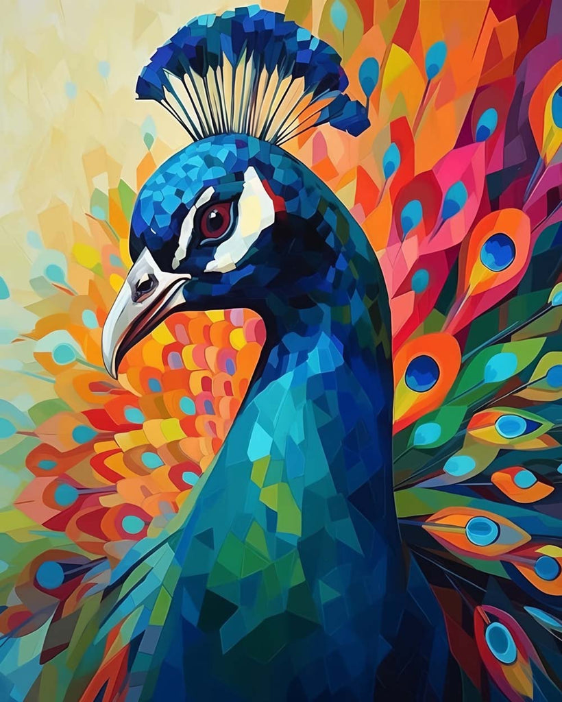 Peacock Paint by Numbers