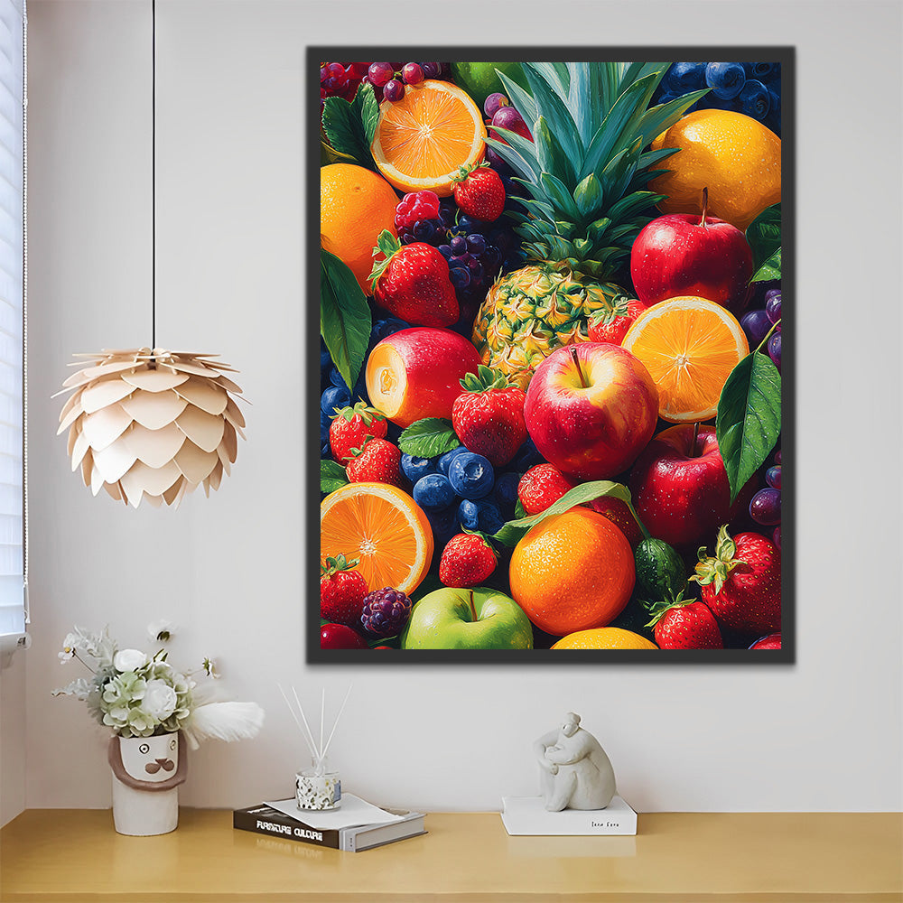 Plenty of Fresh Fruit Paint by Numbers