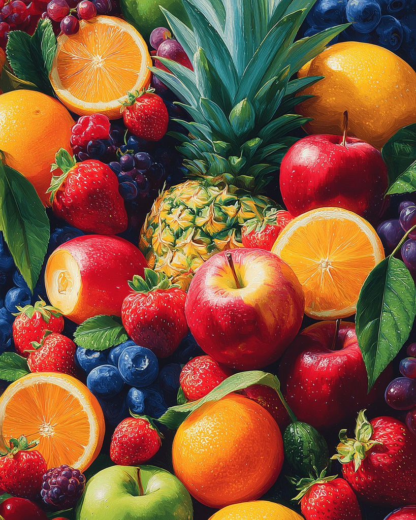 Plenty of Fresh Fruit Paint by Numbers