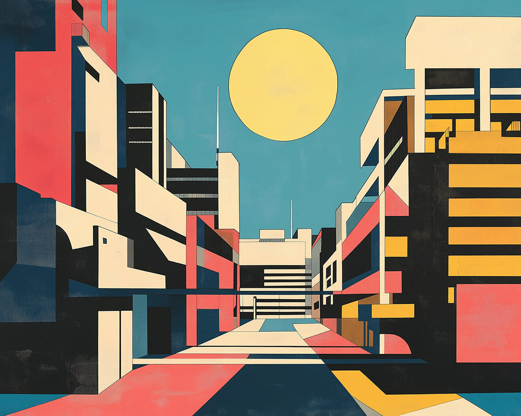 Pop Art Modern Architecture Paint by Numbers