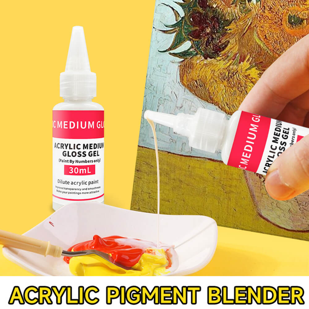 Professional Acrylic Medium Gloss Gel 30ml for Paint by Numbers
