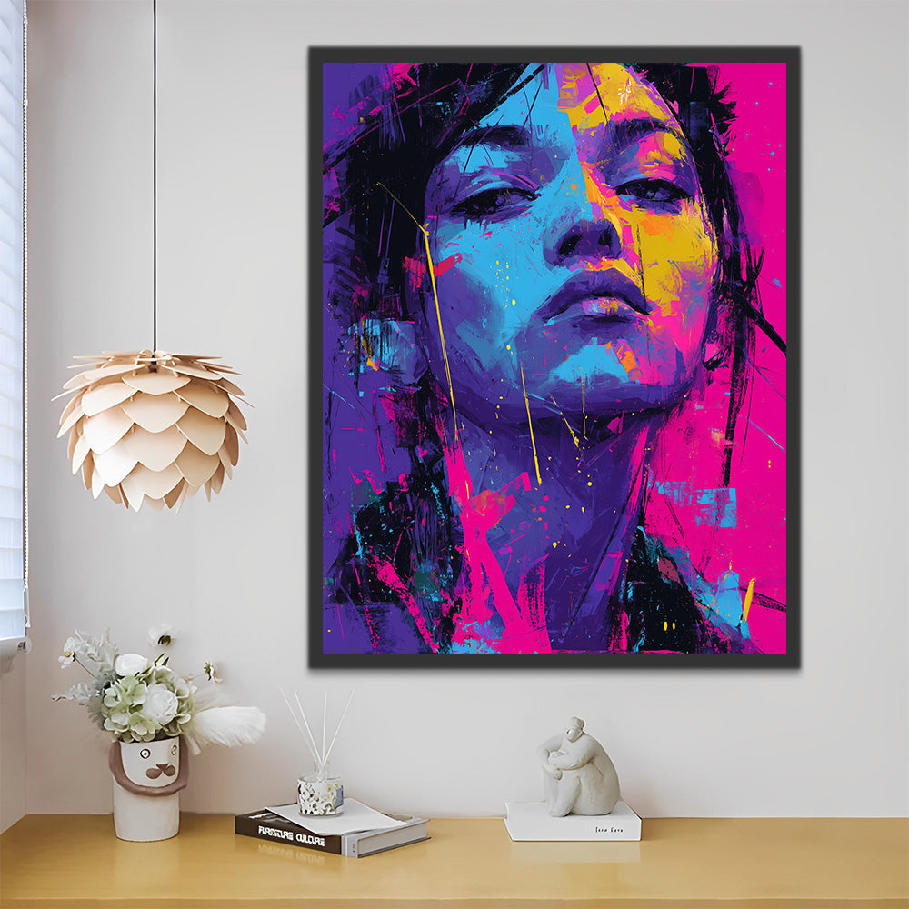 Proud Pop Style Woman Paint by Numbers