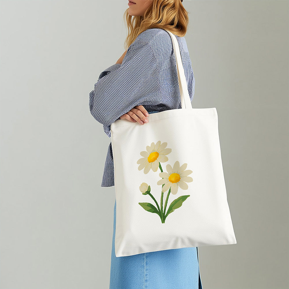 Pure Little Daisy Canvas Tote Bag Paint by Numbers