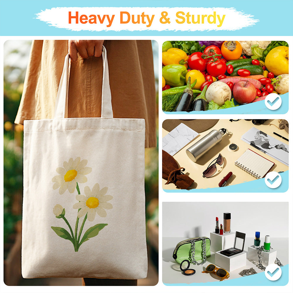 Pure Little Daisy Canvas Tote Bag Paint by Numbers